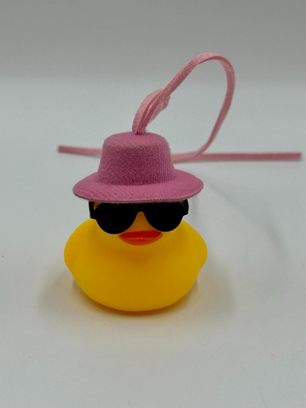 Rubber Duck With Hat & Sunglasses - Car Accessory, Toy